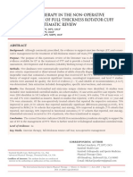 Exercise Therapy in The Non-Operative Treatment of Full-Thickness Rotator Cuff Tears: A Systematic Review