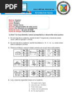 Actividad Español 3 - Letra T