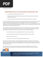 Mqii Malnutrition Care Assessment and Decision Tool