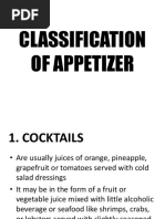 Classification of Appetizer