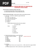 Lecture Reading 4: Design Methods of Reinforced Concrete Structures