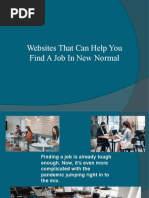 Websites That Can Help You Find A Job in New Normal