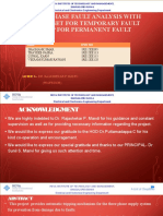 Three Phase Fault Analysis With Autoreset For Temporary Fault and Trip For Permanent Fault