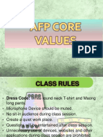 Afp Core Values PDF