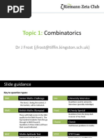 Topic 1:: Combinatorics