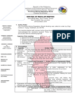 Minutes of Regular Meeting: Provincial Mining Regulatory Board