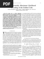 Fast Essentially Maximum Likelihood Decoding of The Golden Code