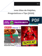 Melhores Sites de Palpites de Futebol, Prognósticos e Tips