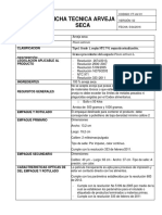 Ficha Tecnica Arveja Seca..... C PDF