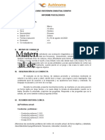 2) Modelo de INFORME PSICOLÓGICO CONDUCTUAL - PCC 2020