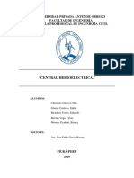  Central Hidroeléctrica - Informe