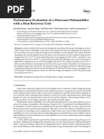 Energies: Performance Evaluation of A Desiccant Dehumidifier With A Heat Recovery Unit