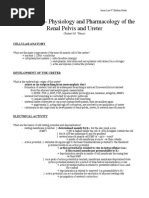 Chapter #55 - Physiology and Pharmacology of The Renal Pelvis and Ureter