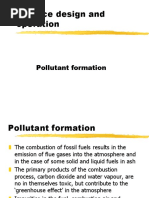 Furnace Design and Operation: Pollutant Formation