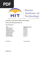 Industrial and Manufacturing Engineering Operations Research Write Up Title Decision Trees Name Registration Number