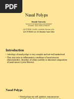 Nasal Polyps: LECTURER Ass: DR Hussein Omar Zuke