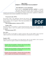 Net Present Value Method Net Present Value Method (Also Known As Discounted Cash Flow Method) Is A Popular