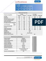 Electrical Properties: MB3 BH /M F/ M F - 65-1 7 /18/1 8D E Triple-Band Antenna Dual Polarization HPBW