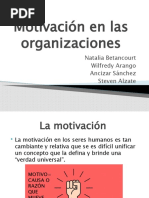 Motivación en Las Organizaciones