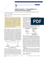 Asymmetric Organocatalytic Formal (2 + 2) - Cycloadditions Via Bifunctional H-Bond Directing Dienamine Catalysis