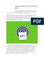 KPI's ¿Qué Son, para Qué Sirven y Por Qué y Cómo Utilizarlos?