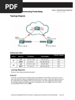 Lab 3.5.3: Troubleshooting Frame Relay Topology Diagram: Addressing Table