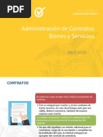 Administracion de Contratos Bienes, Servicios y Consultoria