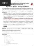 Algorithmic Problem Solving With Python