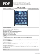 Jejoong Medical Co.,Ltd.: Specification