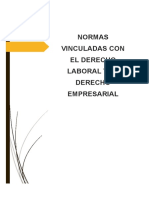 Normas Vinculadas Con El Derecho Laboral y El Derecho Empresarial