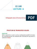 Lecture - 6: Orthographic Views of Frustum & Truncated Solids