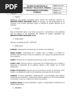 Procedimiento Auditoría Interna