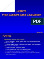 Pipe Support Span Calculation