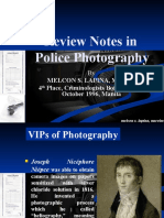 Review Notes in Police Photography