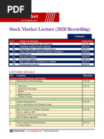 Stock Market Lecture Contents