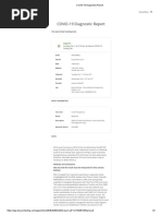 COVID-19 Diagnostic Report: Test and Patient Information