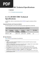 RRU5301 Technical Specifications: LTE FDD