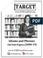 Idioms & Phrases (CSS 2000-2019)