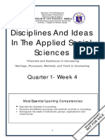 Disciplines and Ideas in The Applied Social Sciences: Quarter 1-Week 4