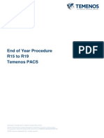 End of Year Procedure R15 To R19 Temenos PACS