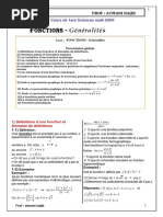 Generalites Sur Les Fonctions Cours Et Exercices Corriges 2 PDF