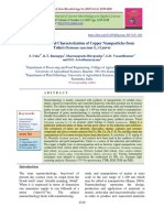 Biosynthesis and Characterization of Copper Nanoparticles From Tulsi