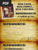 Real Faith Real People Real Failures : Mephibosheth