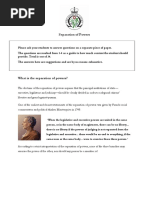 Separation of Powers Worksheets For Teachers