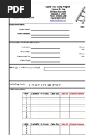 NEC Cable Tray Sizing Program