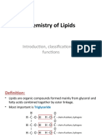 Chemistry of Lipids: Introduction, Classification and Functions