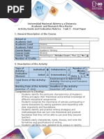 Activity Guide and Evaluation Rubrics - Task 5 - Final Paper