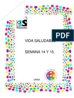 Vida Saludable Semana 14 y 15.