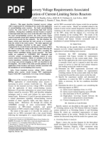 Transient Recovery Voltage Requirements Associated With The Application of Current-Limiting Series Reactors