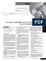 Gastos Prohibidos Art 44 Empresarial PDF